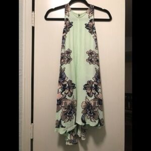 Floral Green Midi Dress